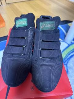 ASICS オーダー野球用スパイク黒 スエード
