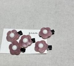 ヘアクリップ　ヘアアクセサリー　キッズ　ベビー　フラワーアクセ