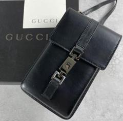 希少モデル✨美品 GUCCI グッチ ジャッキー ミニ ショルダーバッグ 黒のサムネイル