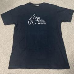【希少】ジョン・レノン ミュージアム公式品 メッセージTシャツ 　Mサイズ John Lennon Museum ジョン・レノンミュージアムTシャツ L 黒