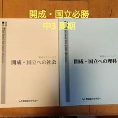 早稲田アカデミー　開成国立へのキーワード　中3社会　中に書き込みなし 解答あり 早稲田アカデミー)中3社会 開成国立へのキーワードの通販 by