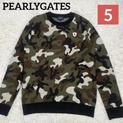 PEARLYGATESパーリーゲイツ カシミヤ混 カモ柄 迷彩 ロゴセーター 6 PEARLYGATESパーリーゲイツ カシミヤ混 カモ柄 迷彩 ロゴ