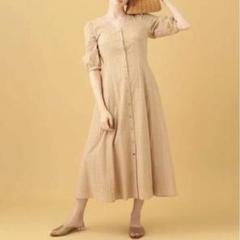 【美品】DEICYデイシー フラワーレースワンピース ベージュ