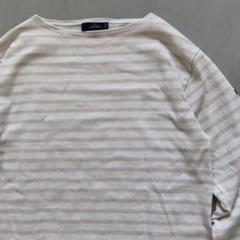 【美品】SAINT JAMES セントジェームス　ロンT 白×ピンク　T5 SAINT JAMES ウェッソン ボーダー T3 長袖Tシャツ カットソー