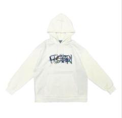 Vaundy Hoodie "FUSION" 【White × Denim】