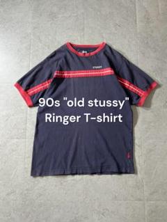 dead stock　stussy　総ロゴ　ドット柄リンガーTシャツ XLメンズ STUSSY ステューシー Tシャツ 半袖 メンズ Cross Dot ( stussy