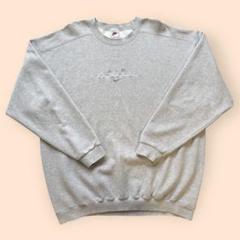 90s USA製 ビンテージ NIKE ナイキ 刺繍ロゴ スウェット XL