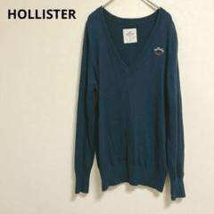 【HOLLISTER】セーター　薄手　メンズ　（M）　ネイビー
