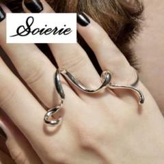 美品Soierie ソワリーシルバーリングBIO ring 3finger 美品Soierie ソワリーシルバーリングBIO ring 3finger - メルカリ