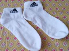 adidas　ホワイト色ソックス　Sサイズ　未使用　送料無料　専用ページOK◎◆