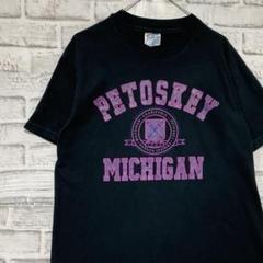 USA製90sヴィンテージTシャツ！シングルステッチ　ブラック半袖古着M722