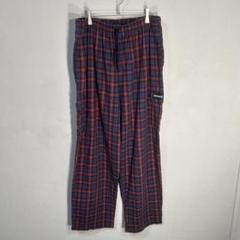 OLD カーゴ チェックパンツ 90s y2k ワイド イージー パジャマ 総柄