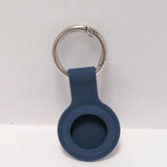 AirTag ケース Airtag キーホルダー シリコン製 青