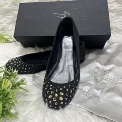 【GIUSEPPE ZANOTTI】フラットシューズ　スタッズ　黒　美品✳︎ 2025年最新】Giuseppe Zanotti パンプスの人気アイテム - メルカリ