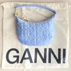 GANNI 2WAYポシェットバック　サテン Ganni - スモール バタフライ ポーチ サテン バッグ | HBX