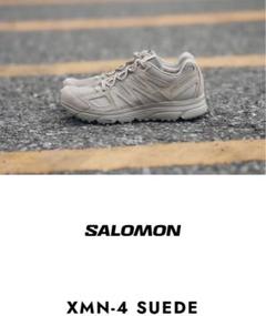 国内発送 SALOMON XMN-4 SUEDE 赤茶ナチュラル 男女兼用 org.jpg