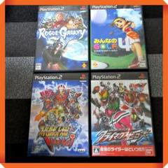 PS2ソフト中古４本セット　ローグギャラクシー、仮面ライダー、スパロボインパクト