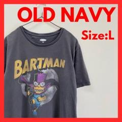 【美品】古着　アニメ　キャラクター　Tシャツ　シンプソンズ　メンズ　スミ黒　L