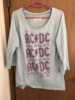 old navy AC/DC 七部そでTシャツ レディースLサイズ 送料込み