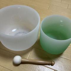 美品】 クリスタルボウル E+35 Crystaltones社 糸魚川翡翠&パラジウム レビュー高評価の商品! E+35 Crystaltones社 糸魚川翡翠&パラジウム クリスタルボウル 打楽器