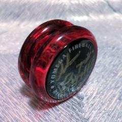 【激レア極美品】YOMEGA ファイヤーボール オールクリア×レッド YOMEGA バンダイ ハイパーヨーヨー ファイヤーボール 1998年製