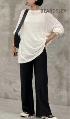 極美品　BEARDSLEY FRIPIER バイヤスパンツ　サテン生地