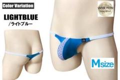 UNDER MOON 部分メッシュ ミニマムTバック M ライトブルーのサムネイル