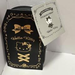 新品　アクリルスタンドホルダー　Hello Kitty ゴールドプリントポーチ