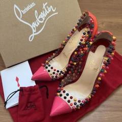 クリスチャンルブタンChristianLouboutinスパイククリアパンプス