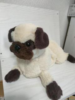 【未使用】サンレモン ひざわんこ パグ BE ぬいぐるみ タグ付き ひざわんこ すやすや パグ BE - サンレモン