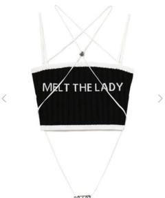 MELT THE LADY 黒 キャミソール melt the lady logo gradation camisole - メルカリ