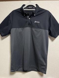 Srixon Mサイズ ポロシャツ グレー　ブラック　黒　黒