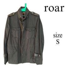 ●【限定品】roar(ロアー) スワロクロスガンミリタリージャケット roar - roarロアーバックスワロスタッズクロスガン2丁拳銃
