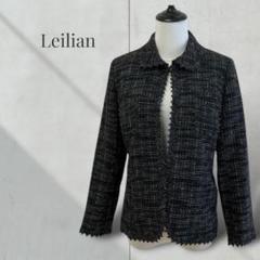 269【レリアン】ジャケット　シルク混　フォーマル　セレモニー　ビジネス　黒　M