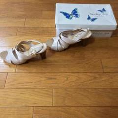【Keeley Annブランド】革サンダル 薄ピンク 23センチ