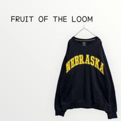 【FRUIT OF THE LOOM 】トレーナースヴィンテージビッグ英字ロゴ