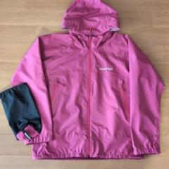 モンベル　160 レインコート　上下セット パックラップ レインコート Kid's 140-160｜モンベル