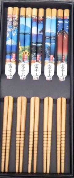 山下工芸 Yamashita kogei 富士山 5膳 富士の四季 箸セット