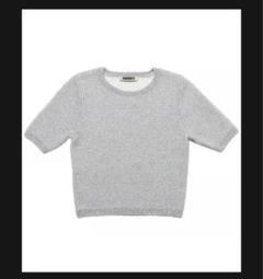 お値下中NKNIT dry shaggy mini T-shirt シルバー