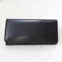 極上のエイジング✨ HERZ 二つ折り 長財布 黒 ミネルバリスシオ革の風合いを楽しむラウンドファスナー長財布
