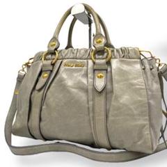 miumiu Vitello Lux bag 2way Ribbon y2k