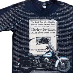 ハーレー Tシャツ ハーレーダビッドソン 90s 企業T バイク オフィシャル