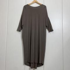 THREE DOTS ストレッチ レーヨン コクーンワンピース