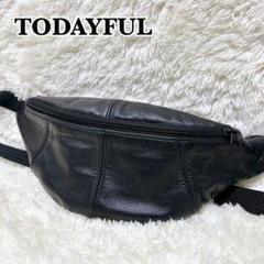 TODAYFUL(トゥデイフル) レザージップサコッシュ ブラウン 美品