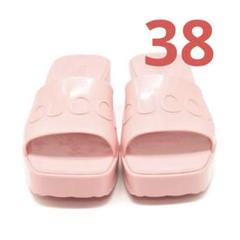 【新品未使用】GUCCI 麻サンダル　38 1/2 ぺたんこ 付属品付き GUCCI グッチ トングサンダル 497444 A3N00 レディース レザー