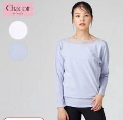 チャコットバランスレースコンビヘムフィットTシャツヒヤシンスM