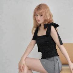 【新品】andmary メイシャーリングトップス ANDMARYアンドマリーメイシャーリングトップス トップス