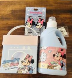 ディズニー ミニーちゃん ランドリーグッズ3点セット 洗剤ボトル クリップ ディズニー ミニーちゃん ランドリーグッズ3点セット 洗剤ボトル