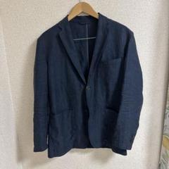 新品未使用　無印良品　ヘンプジャケット濃紺 Amazon.co.jp: 無印良品 紳士 ヘンプ混シャツジャケット メンズ