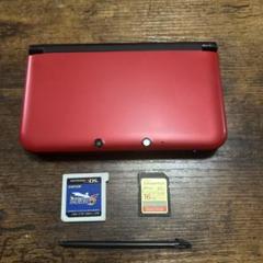 ニンテンドー3DS LL レッド×ブラック　美品　逆転裁判5付きのサムネイル